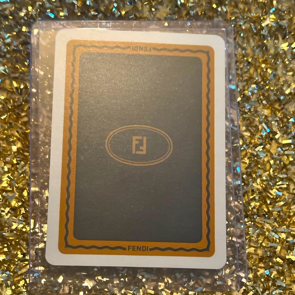Fendi Black and Gold Card
